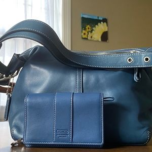 Vintage Blue Coach Purse - Never Used